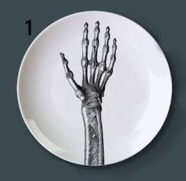 Human bone structure decoration plate