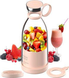 Personal Size Blender;  Portable Blender;  Battery Powered USB Blender (Color: Pink)