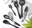 Non Stick Silicone Cooking Utensils Premium Heat Resistant 10 PCS Set