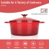 COOKWIN Enameled Cast Iron Dutch Oven with Self Basting Lid;  Enamel Coated Cookware Pot 3QT